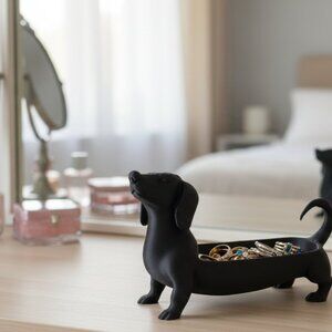 Pet dog Dachshund Tray Adorable Organizer Dachshund Stand